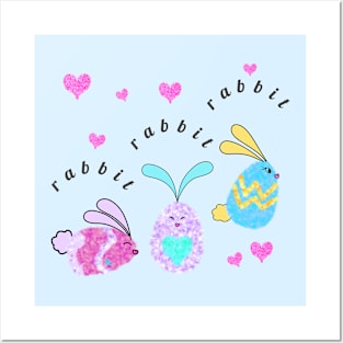 Rabbit Rabbit Rabbit Spring Posters and Art